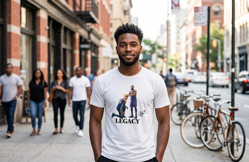 Basketball T‑Shirt — 'LEGACY' Kobe Tribute Crew Tee