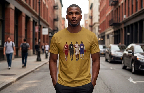 Basketball Legends Tee — LeBron through the Years
